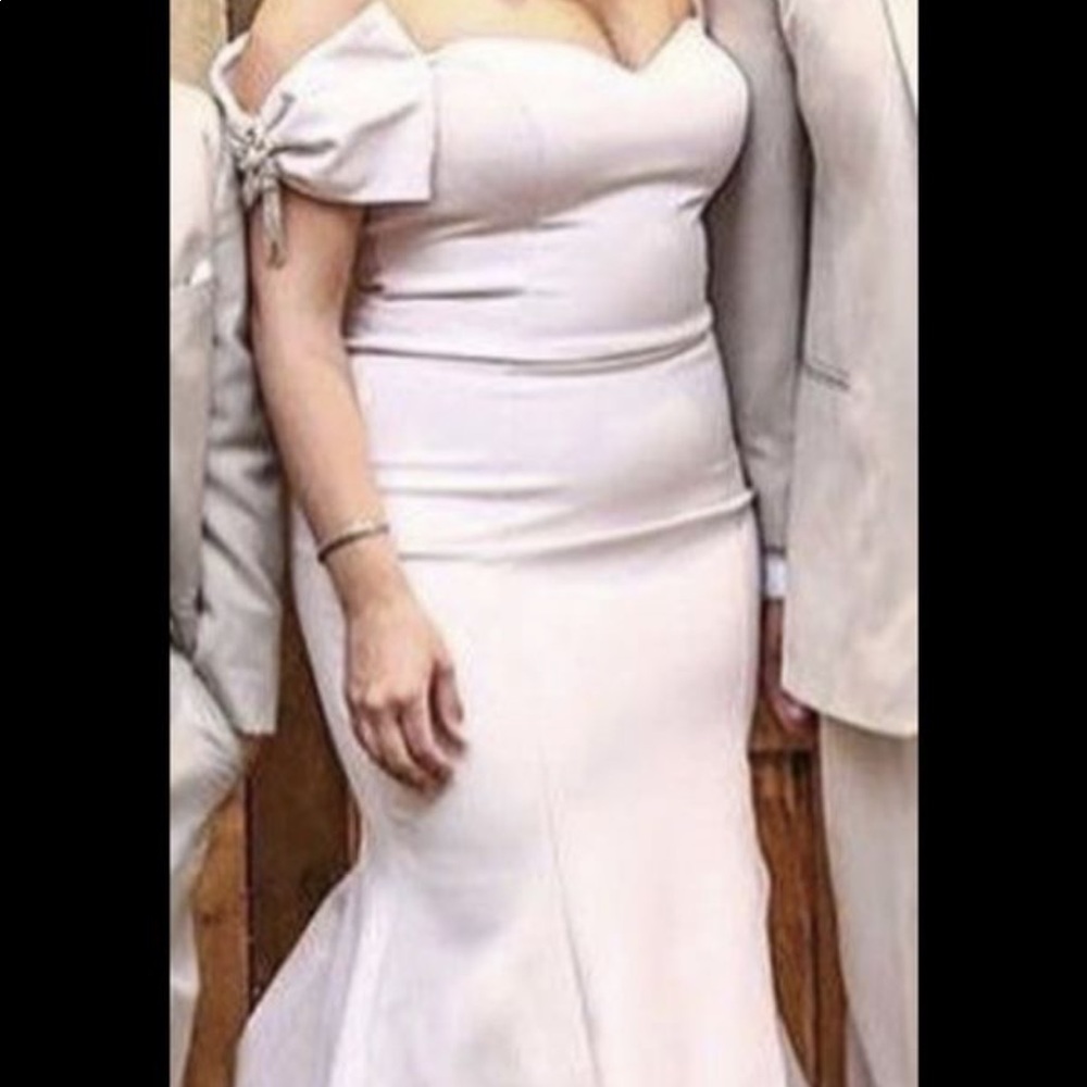 Off the shoulder gown